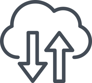 PNG biçiminde bulut depolama simgesi şeffaf arkaplan tasarımı ile dijital sunucu güvenli dosya eşzamanlama sunucu yönetimi ve modern web veya mobil kullanıcı arayüzü uygulamaları için ideal