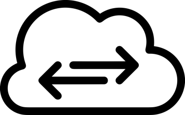 PNG biçiminde bulut depolama simgesi şeffaf arkaplan tasarımı ile dijital sunucu güvenli dosya eşzamanlama sunucu yönetimi ve modern web veya mobil kullanıcı arayüzü uygulamaları için ideal