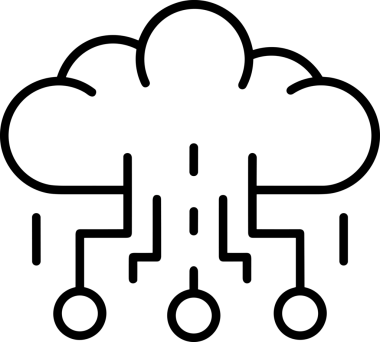 PNG biçiminde bulut depolama simgesi şeffaf arkaplan tasarımı ile dijital sunucu güvenli dosya eşzamanlama sunucu yönetimi ve modern web veya mobil kullanıcı arayüzü uygulamaları için ideal