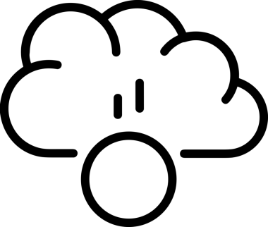 PNG biçiminde bulut depolama simgesi şeffaf arkaplan tasarımı ile dijital sunucu güvenli dosya eşzamanlama sunucu yönetimi ve modern web veya mobil kullanıcı arayüzü uygulamaları için ideal