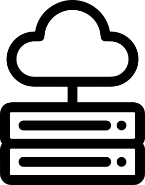 PNG biçiminde bulut depolama simgesi şeffaf arkaplan tasarımı ile dijital sunucu güvenli dosya eşzamanlama sunucu yönetimi ve modern web veya mobil kullanıcı arayüzü uygulamaları için ideal