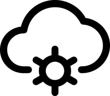 PNG biçiminde bulut depolama simgesi şeffaf arkaplan tasarımı ile dijital sunucu güvenli dosya eşzamanlama sunucu yönetimi ve modern web veya mobil kullanıcı arayüzü uygulamaları için ideal