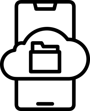 PNG biçiminde bulut depolama simgesi şeffaf arkaplan tasarımı ile dijital sunucu güvenli dosya eşzamanlama sunucu yönetimi ve modern web veya mobil kullanıcı arayüzü uygulamaları için ideal
