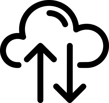 PNG biçiminde bulut depolama simgesi şeffaf arkaplan tasarımı ile dijital sunucu güvenli dosya eşzamanlama sunucu yönetimi ve modern web veya mobil kullanıcı arayüzü uygulamaları için ideal