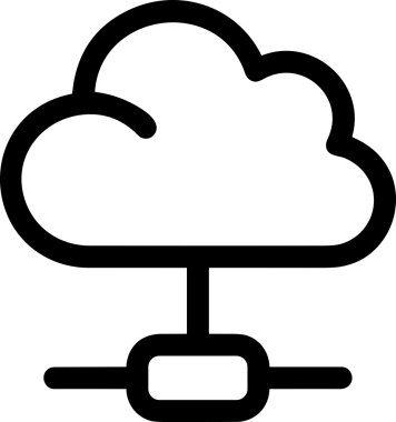 PNG biçiminde bulut depolama simgesi şeffaf arkaplan tasarımı ile dijital sunucu güvenli dosya eşzamanlama sunucu yönetimi ve modern web veya mobil kullanıcı arayüzü uygulamaları için ideal