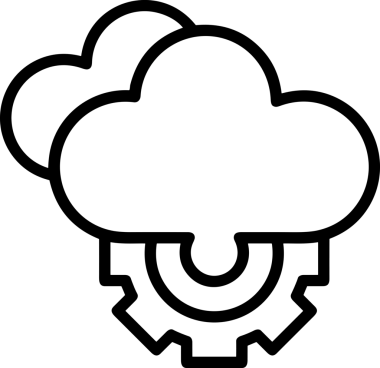 PNG biçiminde bulut depolama simgesi şeffaf arkaplan tasarımı ile dijital sunucu güvenli dosya eşzamanlama sunucu yönetimi ve modern web veya mobil kullanıcı arayüzü uygulamaları için ideal