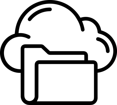 PNG biçiminde bulut depolama simgesi şeffaf arkaplan tasarımı ile dijital sunucu güvenli dosya eşzamanlama sunucu yönetimi ve modern web veya mobil kullanıcı arayüzü uygulamaları için ideal