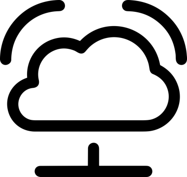 PNG biçiminde bulut depolama simgesi şeffaf arkaplan tasarımı ile dijital sunucu güvenli dosya eşzamanlama sunucu yönetimi ve modern web veya mobil kullanıcı arayüzü uygulamaları için ideal