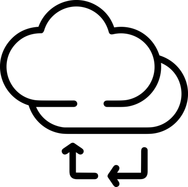 PNG biçiminde bulut depolama simgesi şeffaf arkaplan tasarımı ile dijital sunucu güvenli dosya eşzamanlama sunucu yönetimi ve modern web veya mobil kullanıcı arayüzü uygulamaları için ideal