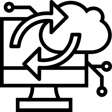 PNG biçiminde bulut depolama simgesi şeffaf arkaplan tasarımı ile dijital sunucu güvenli dosya eşzamanlama sunucu yönetimi ve modern web veya mobil kullanıcı arayüzü uygulamaları için ideal