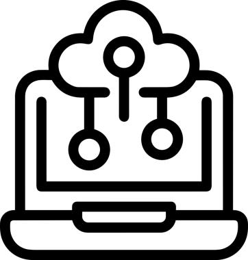 PNG biçiminde bulut depolama simgesi şeffaf arkaplan tasarımı ile dijital sunucu güvenli dosya eşzamanlama sunucu yönetimi ve modern web veya mobil kullanıcı arayüzü uygulamaları için ideal