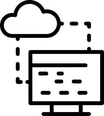 PNG biçiminde bulut depolama simgesi şeffaf arkaplan tasarımı ile dijital sunucu güvenli dosya eşzamanlama sunucu yönetimi ve modern web veya mobil kullanıcı arayüzü uygulamaları için ideal