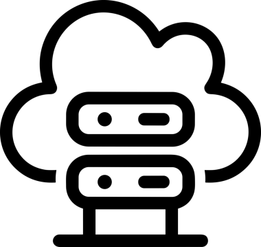 PNG biçiminde bulut depolama simgesi şeffaf arkaplan tasarımı ile dijital sunucu güvenli dosya eşzamanlama sunucu yönetimi ve modern web veya mobil kullanıcı arayüzü uygulamaları için ideal