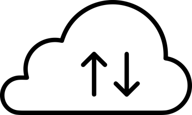 PNG biçiminde bulut depolama simgesi şeffaf arkaplan tasarımı ile dijital sunucu güvenli dosya eşzamanlama sunucu yönetimi ve modern web veya mobil kullanıcı arayüzü uygulamaları için ideal