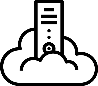 PNG biçiminde bulut depolama simgesi şeffaf arkaplan tasarımı ile dijital sunucu güvenli dosya eşzamanlama sunucu yönetimi ve modern web veya mobil kullanıcı arayüzü uygulamaları için ideal
