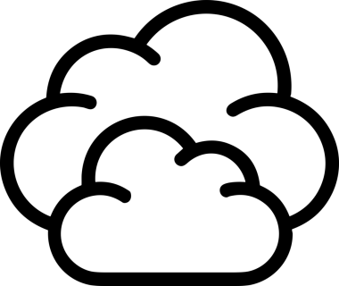 PNG biçiminde bulut depolama simgesi şeffaf arkaplan tasarımı ile dijital sunucu güvenli dosya eşzamanlama sunucu yönetimi ve modern web veya mobil kullanıcı arayüzü uygulamaları için ideal