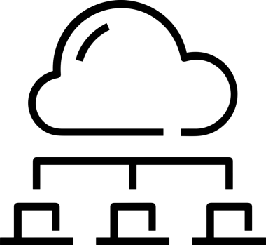 PNG biçiminde bulut depolama simgesi şeffaf arkaplan tasarımı ile dijital sunucu güvenli dosya eşzamanlama sunucu yönetimi ve modern web veya mobil kullanıcı arayüzü uygulamaları için ideal