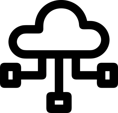 PNG biçiminde bulut depolama simgesi şeffaf arkaplan tasarımı ile dijital sunucu güvenli dosya eşzamanlama sunucu yönetimi ve modern web veya mobil kullanıcı arayüzü uygulamaları için ideal