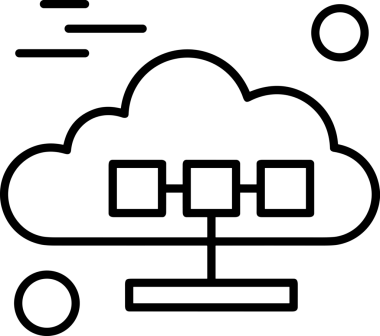 PNG biçiminde bulut depolama simgesi şeffaf arkaplan tasarımı ile dijital sunucu güvenli dosya eşzamanlama sunucu yönetimi ve modern web veya mobil kullanıcı arayüzü uygulamaları için ideal