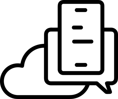 PNG biçiminde bulut depolama simgesi şeffaf arkaplan tasarımı ile dijital sunucu güvenli dosya eşzamanlama sunucu yönetimi ve modern web veya mobil kullanıcı arayüzü uygulamaları için ideal