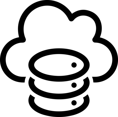 PNG biçiminde bulut depolama simgesi şeffaf arkaplan tasarımı ile dijital sunucu güvenli dosya eşzamanlama sunucu yönetimi ve modern web veya mobil kullanıcı arayüzü uygulamaları için ideal