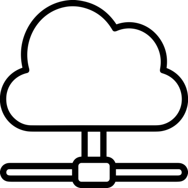 PNG biçiminde bulut depolama simgesi şeffaf arkaplan tasarımı ile dijital sunucu güvenli dosya eşzamanlama sunucu yönetimi ve modern web veya mobil kullanıcı arayüzü uygulamaları için ideal