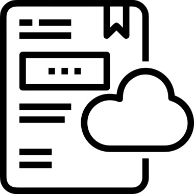 PNG biçiminde bulut depolama simgesi şeffaf arkaplan tasarımı ile dijital sunucu güvenli dosya eşzamanlama sunucu yönetimi ve modern web veya mobil kullanıcı arayüzü uygulamaları için ideal