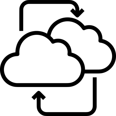 PNG biçiminde bulut depolama simgesi şeffaf arkaplan tasarımı ile dijital sunucu güvenli dosya eşzamanlama sunucu yönetimi ve modern web veya mobil kullanıcı arayüzü uygulamaları için ideal