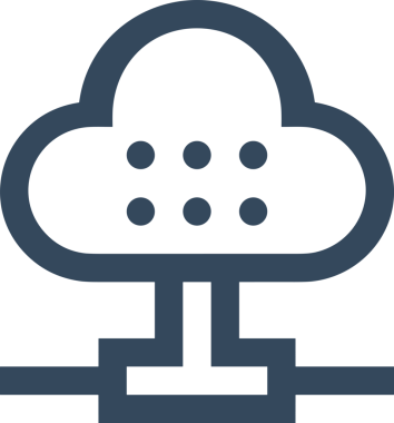 PNG biçiminde bulut depolama simgesi şeffaf arkaplan tasarımı ile dijital sunucu güvenli dosya eşzamanlama sunucu yönetimi ve modern web veya mobil kullanıcı arayüzü uygulamaları için ideal