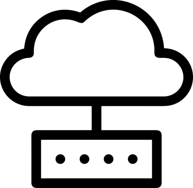 PNG biçiminde bulut depolama simgesi şeffaf arkaplan tasarımı ile dijital sunucu güvenli dosya eşzamanlama sunucu yönetimi ve modern web veya mobil kullanıcı arayüzü uygulamaları için ideal