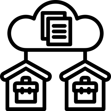 PNG biçiminde bulut depolama simgesi şeffaf arkaplan tasarımı ile dijital sunucu güvenli dosya eşzamanlama sunucu yönetimi ve modern web veya mobil kullanıcı arayüzü uygulamaları için ideal