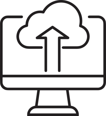 PNG biçiminde bulut depolama simgesi şeffaf arkaplan tasarımı ile dijital sunucu güvenli dosya eşzamanlama sunucu yönetimi ve modern web veya mobil kullanıcı arayüzü uygulamaları için ideal