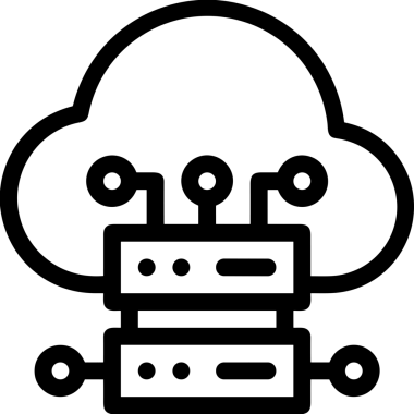 PNG biçiminde bulut depolama simgesi şeffaf arkaplan tasarımı ile dijital sunucu güvenli dosya eşzamanlama sunucu yönetimi ve modern web veya mobil kullanıcı arayüzü uygulamaları için ideal