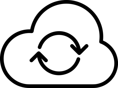 PNG biçiminde bulut depolama simgesi şeffaf arkaplan tasarımı ile dijital sunucu güvenli dosya eşzamanlama sunucu yönetimi ve modern web veya mobil kullanıcı arayüzü uygulamaları için ideal