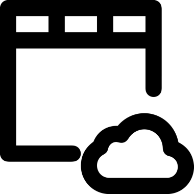 PNG biçiminde bulut depolama simgesi şeffaf arkaplan tasarımı ile dijital sunucu güvenli dosya eşzamanlama sunucu yönetimi ve modern web veya mobil kullanıcı arayüzü uygulamaları için ideal