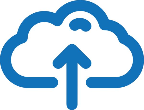 PNG biçiminde bulut depolama simgesi şeffaf arkaplan tasarımı ile dijital sunucu güvenli dosya eşzamanlama sunucu yönetimi ve modern web veya mobil kullanıcı arayüzü uygulamaları için ideal