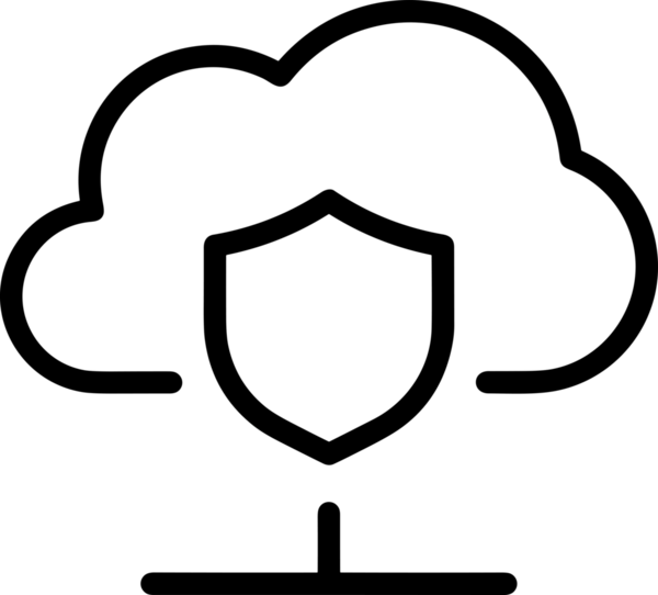 PNG biçiminde bulut depolama simgesi şeffaf arkaplan tasarımı ile dijital sunucu güvenli dosya eşzamanlama sunucu yönetimi ve modern web veya mobil kullanıcı arayüzü uygulamaları için ideal