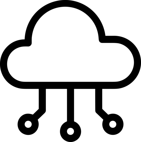 PNG biçiminde bulut depolama simgesi şeffaf arkaplan tasarımı ile dijital sunucu güvenli dosya eşzamanlama sunucu yönetimi ve modern web veya mobil kullanıcı arayüzü uygulamaları için ideal