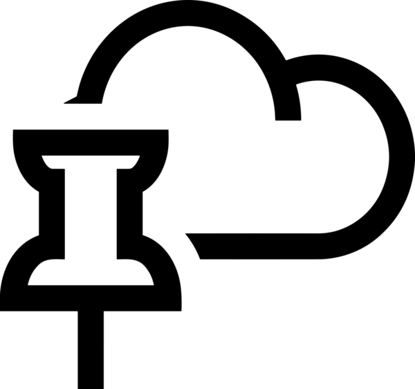 PNG biçiminde bulut depolama simgesi şeffaf arkaplan tasarımı ile dijital sunucu güvenli dosya eşzamanlama sunucu yönetimi ve modern web veya mobil kullanıcı arayüzü uygulamaları için ideal