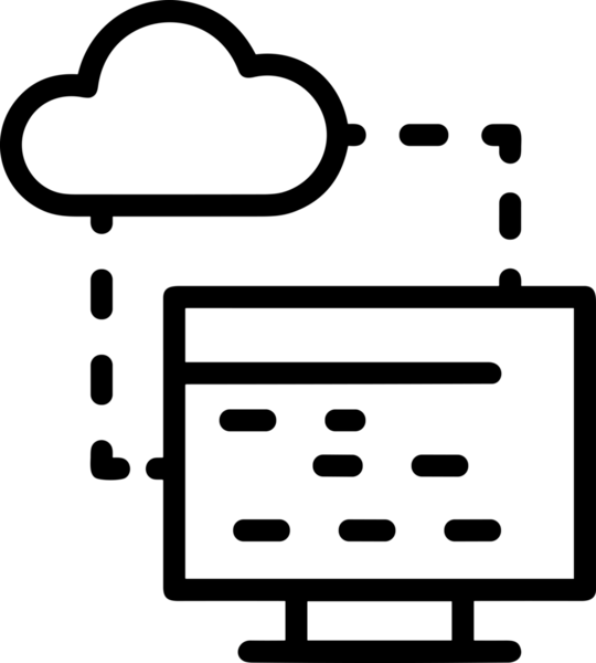PNG biçiminde bulut depolama simgesi şeffaf arkaplan tasarımı ile dijital sunucu güvenli dosya eşzamanlama sunucu yönetimi ve modern web veya mobil kullanıcı arayüzü uygulamaları için ideal