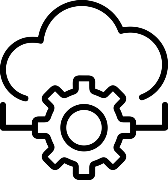 PNG biçiminde bulut depolama simgesi şeffaf arkaplan tasarımı ile dijital sunucu güvenli dosya eşzamanlama sunucu yönetimi ve modern web veya mobil kullanıcı arayüzü uygulamaları için ideal