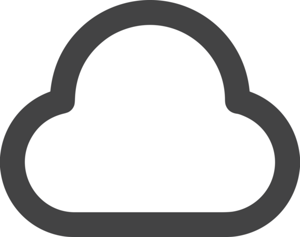 PNG biçiminde bulut depolama simgesi şeffaf arkaplan tasarımı ile dijital sunucu güvenli dosya eşzamanlama sunucu yönetimi ve modern web veya mobil kullanıcı arayüzü uygulamaları için ideal