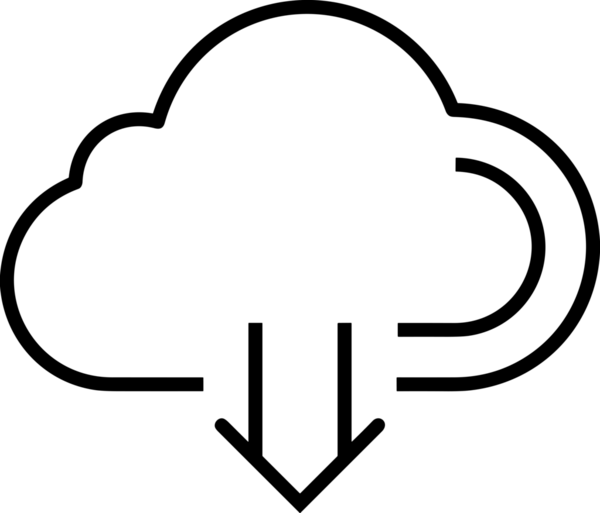 PNG biçiminde bulut depolama simgesi şeffaf arkaplan tasarımı ile dijital sunucu güvenli dosya eşzamanlama sunucu yönetimi ve modern web veya mobil kullanıcı arayüzü uygulamaları için ideal