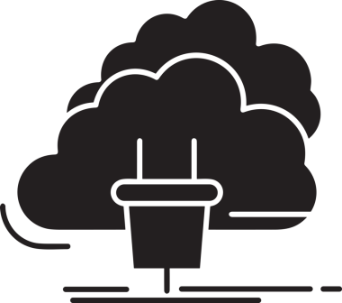 PNG biçiminde bulut depolama simgesi şeffaf arkaplan tasarımı ile dijital sunucu güvenli dosya eşzamanlama sunucu yönetimi ve modern web veya mobil kullanıcı arayüzü uygulamaları için ideal