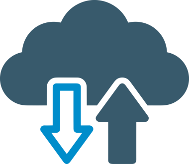 PNG biçiminde bulut depolama simgesi şeffaf arkaplan tasarımı ile dijital sunucu güvenli dosya eşzamanlama sunucu yönetimi ve modern web veya mobil kullanıcı arayüzü uygulamaları için ideal