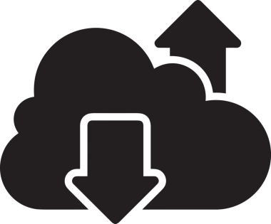 PNG biçiminde bulut depolama simgesi şeffaf arkaplan tasarımı ile dijital sunucu güvenli dosya eşzamanlama sunucu yönetimi ve modern web veya mobil kullanıcı arayüzü uygulamaları için ideal