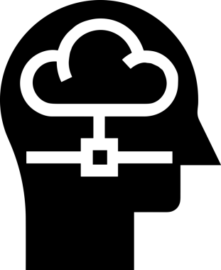 PNG biçiminde bulut depolama simgesi şeffaf arkaplan tasarımı ile dijital sunucu güvenli dosya eşzamanlama sunucu yönetimi ve modern web veya mobil kullanıcı arayüzü uygulamaları için ideal