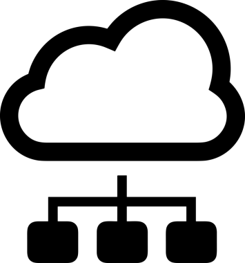 PNG biçiminde bulut depolama simgesi şeffaf arkaplan tasarımı ile dijital sunucu güvenli dosya eşzamanlama sunucu yönetimi ve modern web veya mobil kullanıcı arayüzü uygulamaları için ideal
