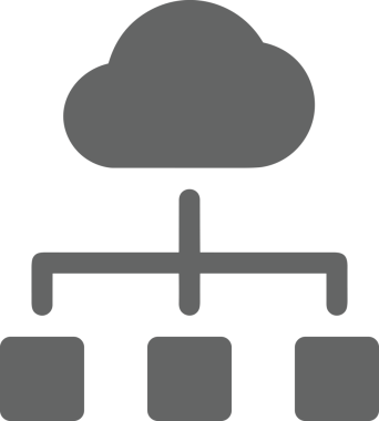 PNG biçiminde bulut depolama simgesi şeffaf arkaplan tasarımı ile dijital sunucu güvenli dosya eşzamanlama sunucu yönetimi ve modern web veya mobil kullanıcı arayüzü uygulamaları için ideal