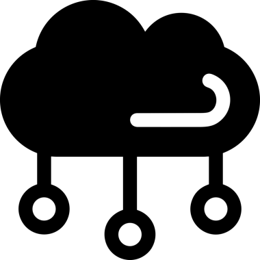 PNG biçiminde bulut depolama simgesi şeffaf arkaplan tasarımı ile dijital sunucu güvenli dosya eşzamanlama sunucu yönetimi ve modern web veya mobil kullanıcı arayüzü uygulamaları için ideal